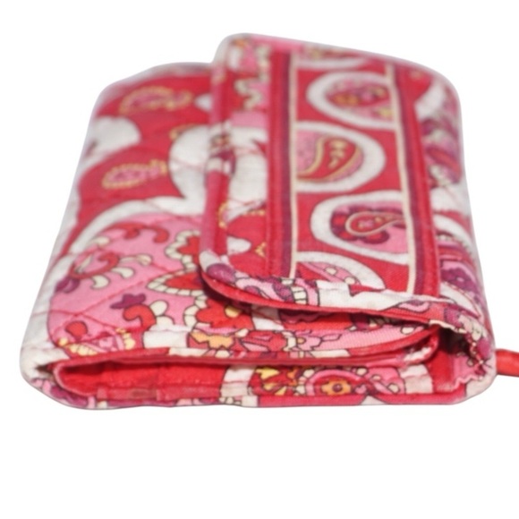 Vera Bradley BOGO FREE SALE Rosy Posies Euro Wallet - Picture 4 of 9